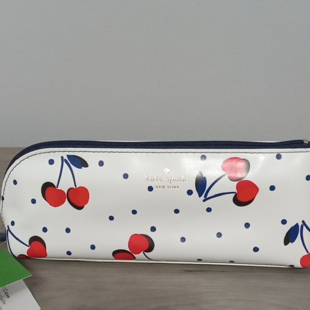 Kate Spade  Cherry print Cosmetic case or Pencil case New